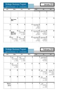 Winter 2015 - Calendar