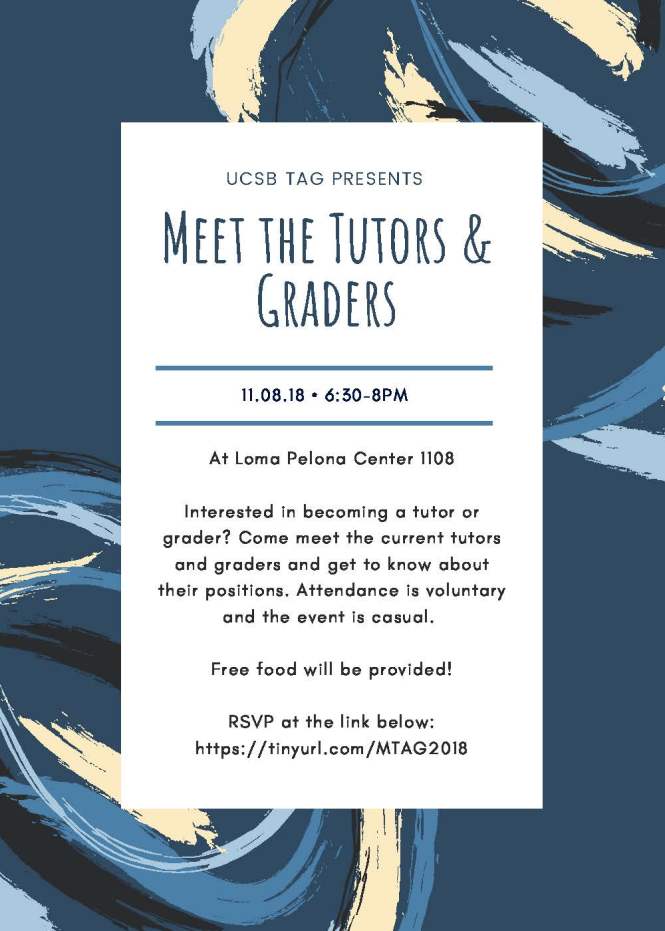 UCSB TAG Flyer